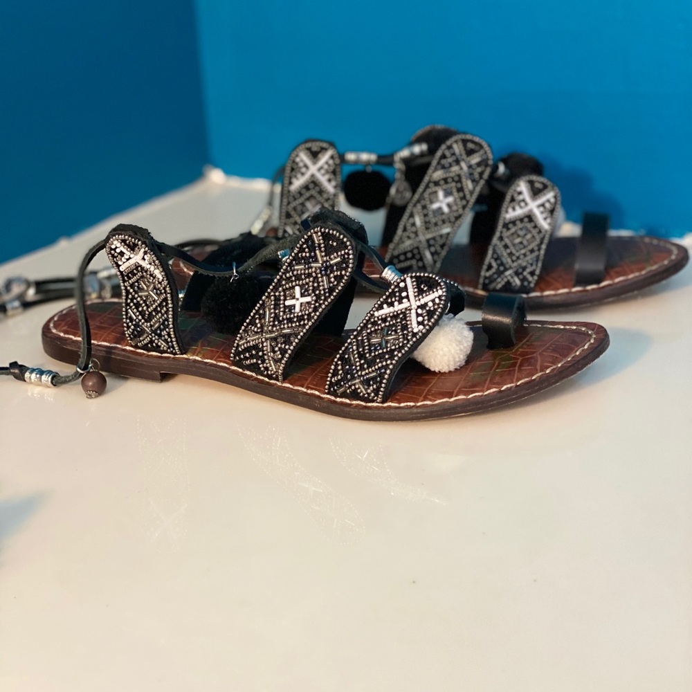 Sam Edelman lace wrap around sandals. NEW! Size 7